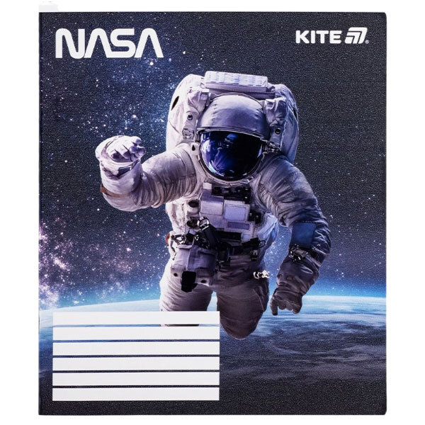 Зошит "NASA", 18 арк., кл., гібр. лак + УФ лак, Kite - № 7 Зошит "NASA", 18 арк., кл., гібр. лак + УФ лак, Kite - № 7