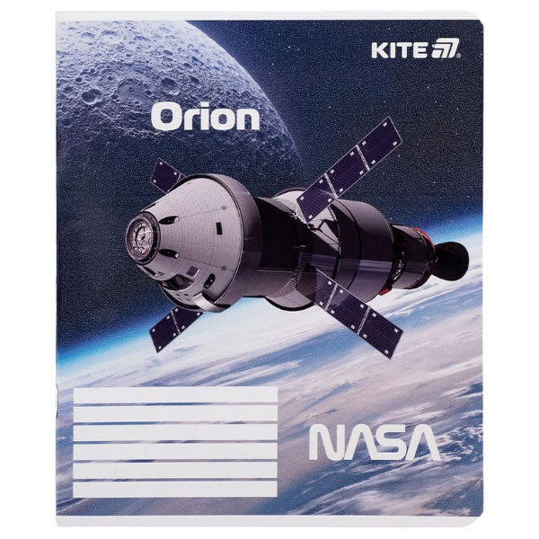 Зошит "NASA", 18 арк., кл., гібр. лак + УФ лак, Kite - № 9 Зошит "NASA", 18 арк., кл., гібр. лак + УФ лак, Kite - № 9