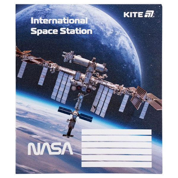 Зошит "NASA", 18 арк., кл., гібр. лак + УФ лак, Kite - № 11 Зошит "NASA", 18 арк., кл., гібр. лак + УФ лак, Kite - № 11