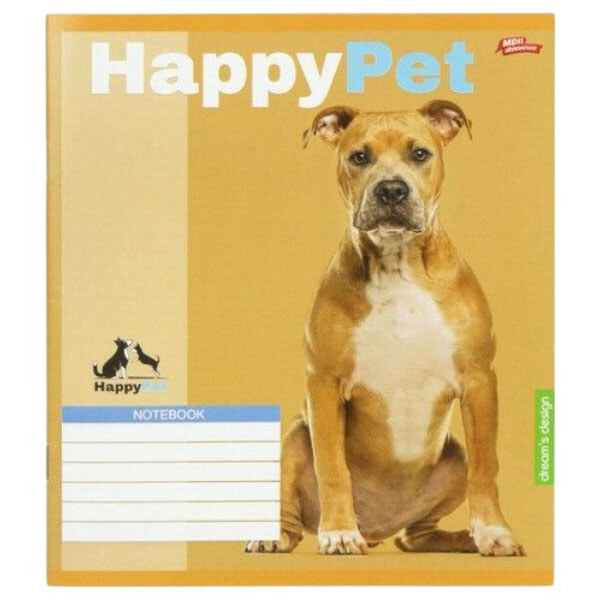 Зошит КОЛЬОРОВИЙ на 18 аркушів "HAPPY PET", КЛІТИНА, 20 ШТ., Мрії Збуваються - № 2 Зошит КОЛЬОРОВИЙ на 18 аркушів "HAPPY PET", КЛІТИНА, 20 ШТ., Мрії Збуваються - № 2