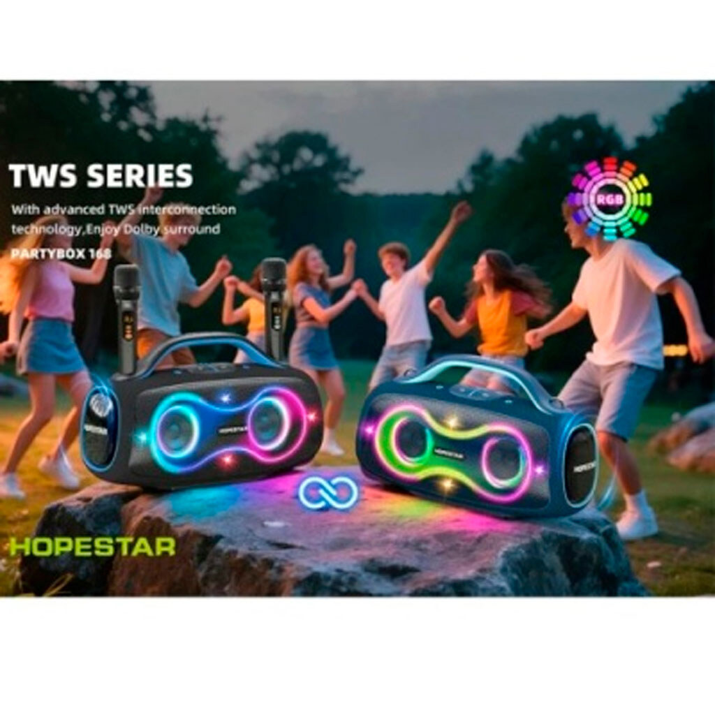 Портативная колонка Hopestar PartyBox 168, Серый - № 4 Портативная колонка Hopestar PartyBox 168, Серый - № 4