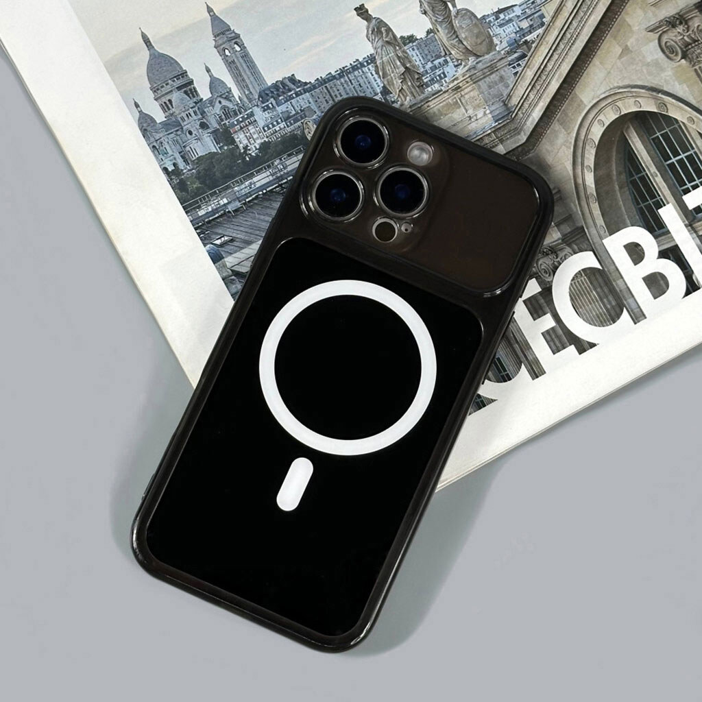 Чехол (накладка) Apple iPhone 13, Neon Pulse, MagSafe, Оранжевый - № 6 Чехол (накладка) Apple iPhone 13, Neon Pulse, MagSafe, Оранжевый - № 6