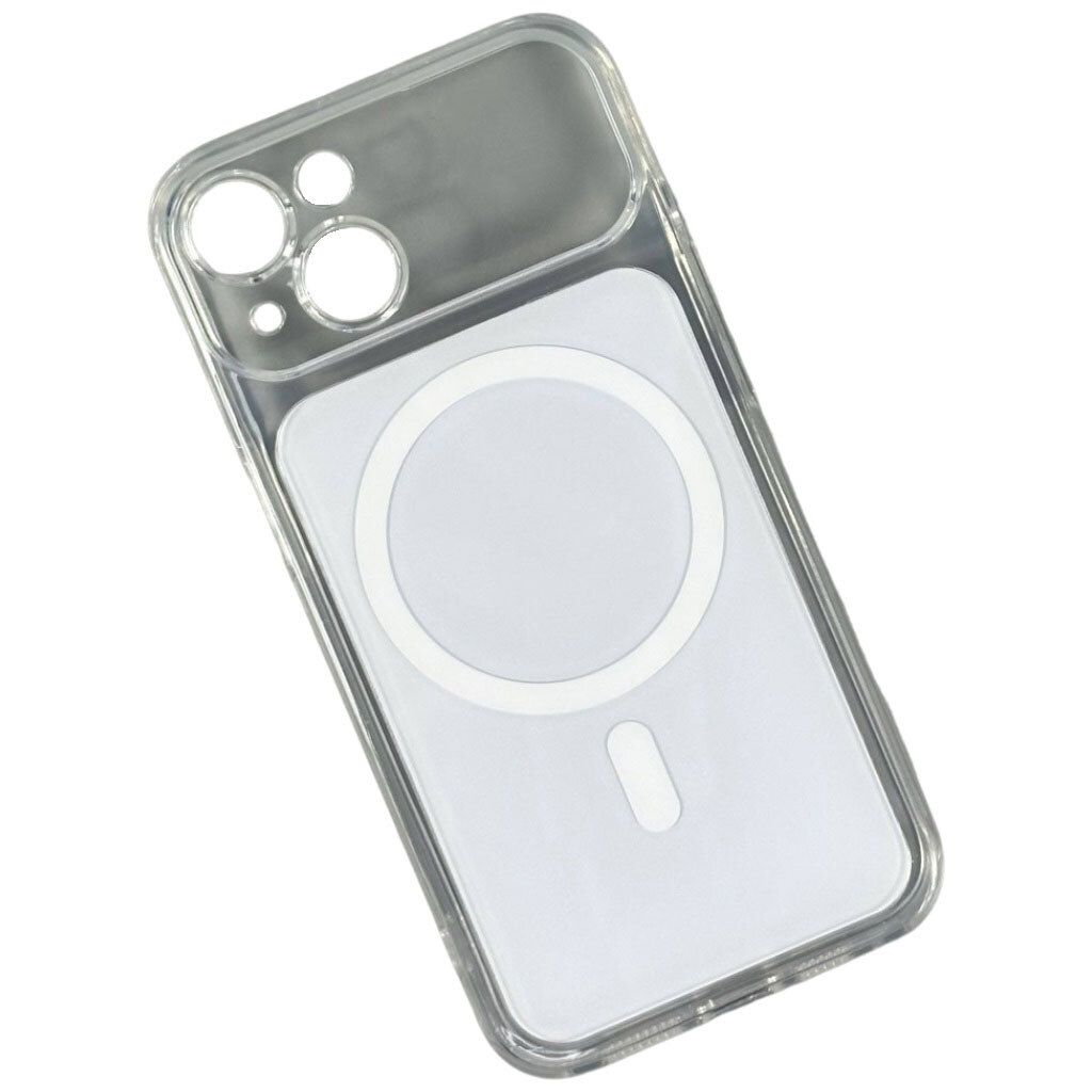 Чехол (накладка) Apple iPhone 15, Neon Pulse, MagSafe, Белый - № 1 Чехол (накладка) Apple iPhone 15, Neon Pulse, MagSafe, Белый - № 1