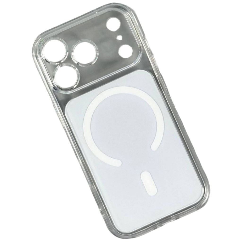 Чехол (накладка) Apple iPhone 16, Neon Pulse, MagSafe, Белый - № 1 Чехол (накладка) Apple iPhone 16, Neon Pulse, MagSafe, Белый - № 1