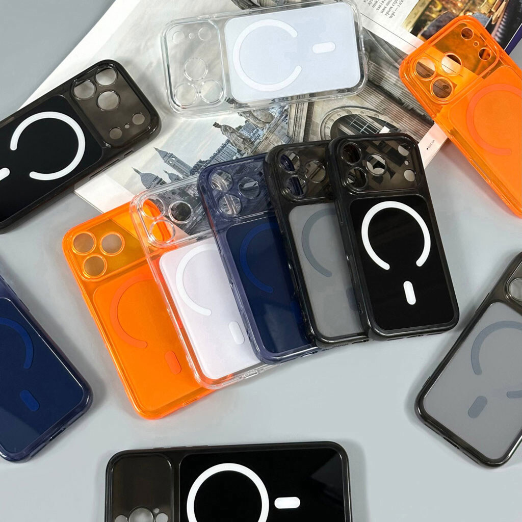 Чехол (накладка) Apple iPhone 17 Pro Max, Neon Pulse, MagSafe, Синий - № 3 Чехол (накладка) Apple iPhone 17 Pro Max, Neon Pulse, MagSafe, Синий - № 3
