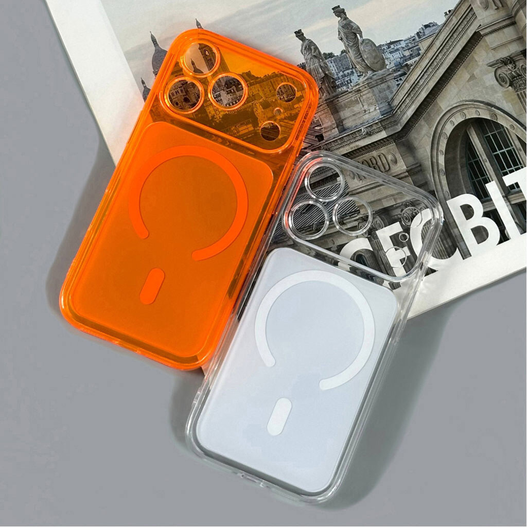 Чехол (накладка) Apple iPhone 17 Pro Max, Neon Pulse, MagSafe, Синий - № 7 Чехол (накладка) Apple iPhone 17 Pro Max, Neon Pulse, MagSafe, Синий - № 7