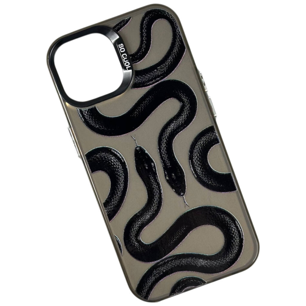 Чехол (накладка) Apple iPhone 15, So Cool, Snake, Рисунок - № 1 Чехол (накладка) Apple iPhone 15, So Cool, Snake, Рисунок - № 1