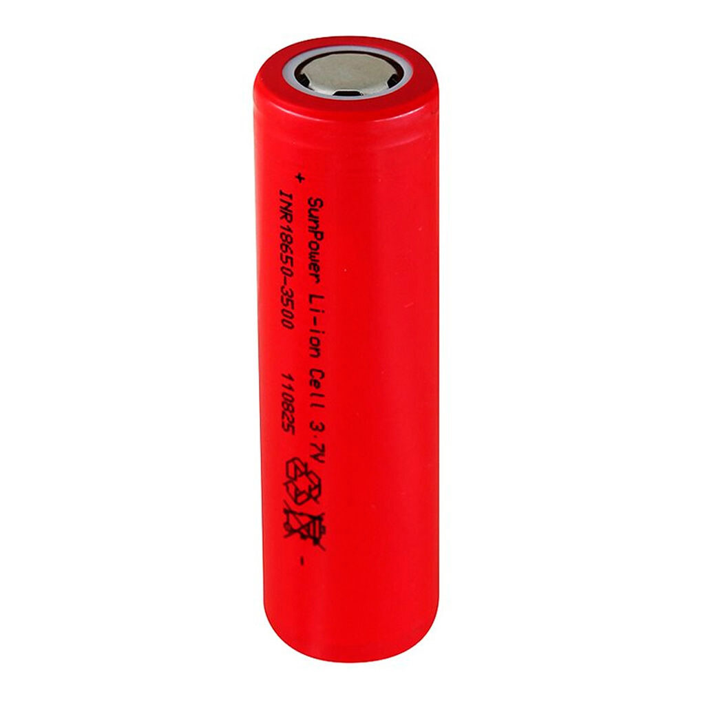 Акумулятор 18650, 3500 mAh, Червоний - № 1 Акумулятор 18650, 3500 mAh, Червоний - № 1