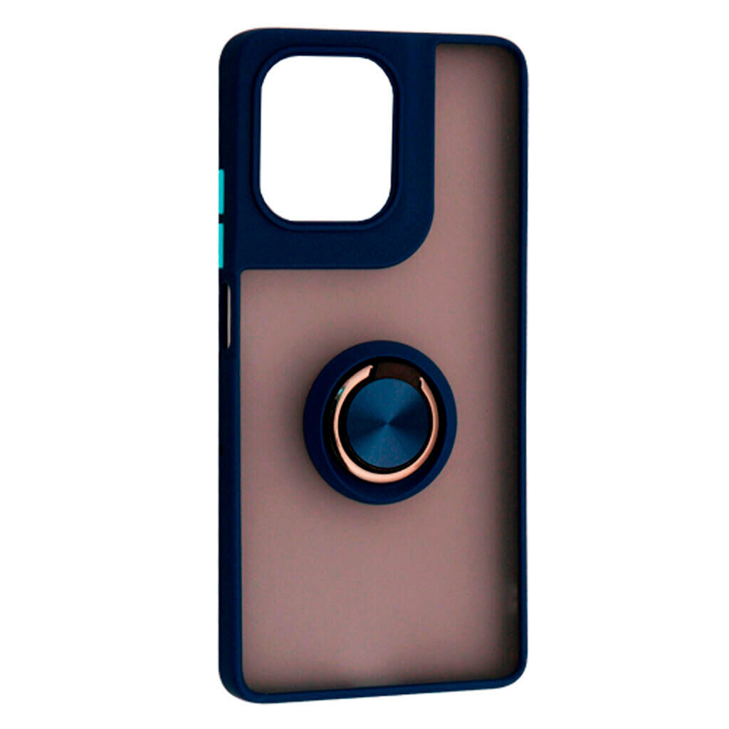 Чехол (накладка) Xiaomi Redmi Note 15 Pro 5G, Goospery Ring Case, Синий - № 1 Чехол (накладка) Xiaomi Redmi Note 15 Pro 5G, Goospery Ring Case, Синий - № 1