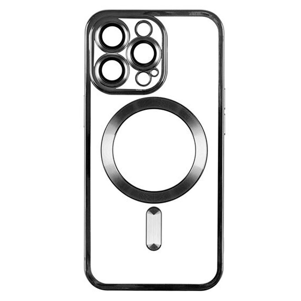 Чохол (накладка) Samsung Galaxy S26 Edge / Galaxy S26 Plus, Metallic Full Camera, MagSafe, Чорний - № 1 Чохол (накладка) Samsung Galaxy S26 Edge / Galaxy S26 Plus, Metallic Full Camera, MagSafe, Чорний - № 1
