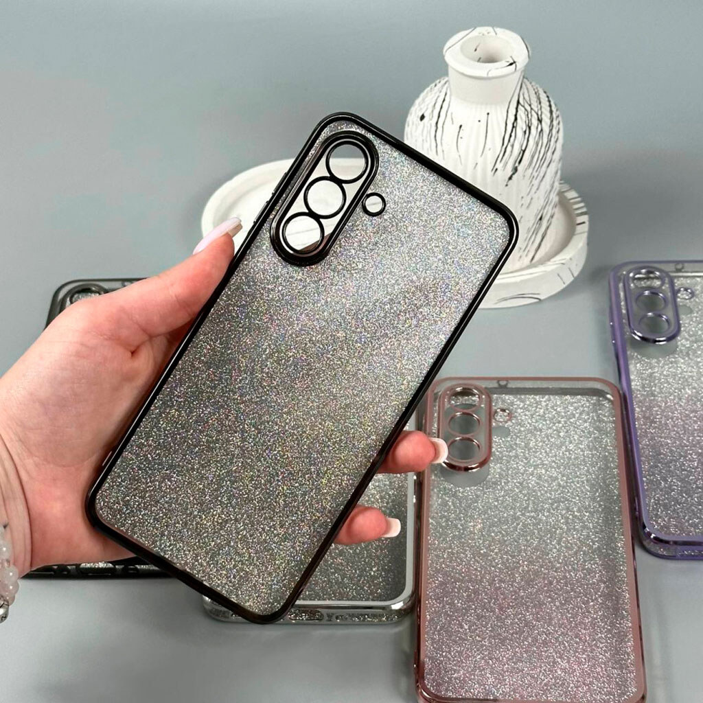 Чохол (накладка) Xiaomi Redmi 13 / Redmi Note 13R, Ombre Glitter Chrome, Gray Chrome, Сірий - № 3 Чохол (накладка) Xiaomi Redmi 13 / Redmi Note 13R, Ombre Glitter Chrome, Gray Chrome, Сірий - № 3