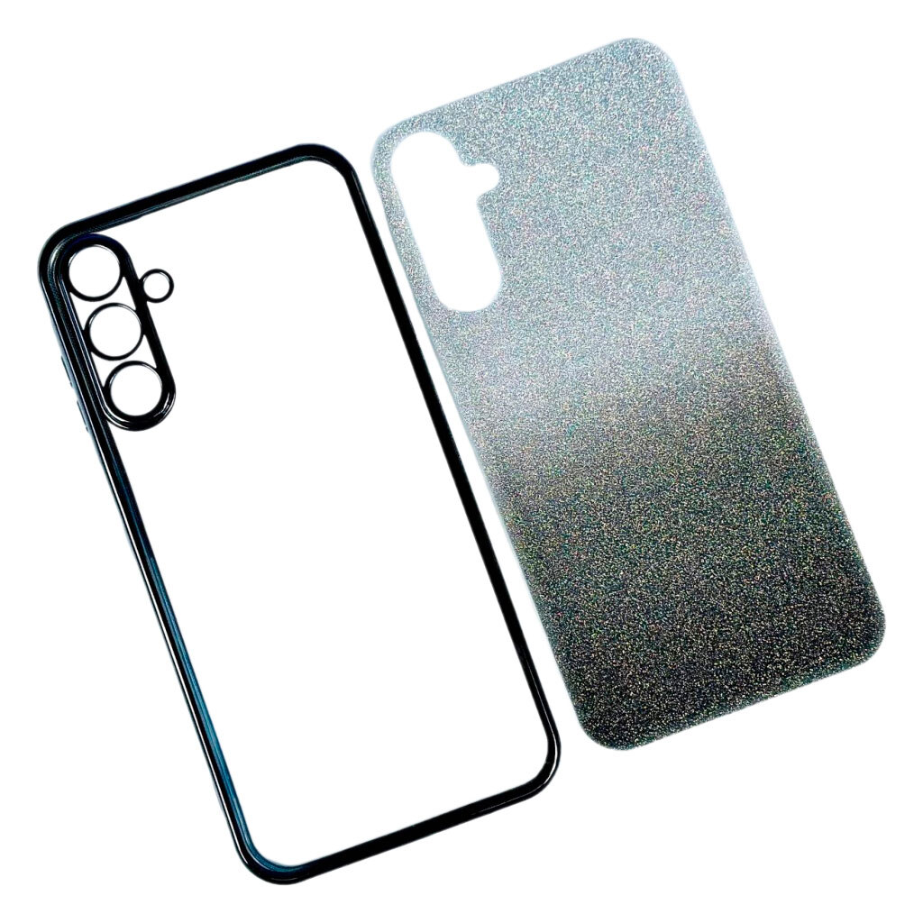 Чохол (накладка) Xiaomi Redmi 13 / Redmi Note 13R, Ombre Glitter Chrome, Black Chrome, Чорний - № 1 Чохол (накладка) Xiaomi Redmi 13 / Redmi Note 13R, Ombre Glitter Chrome, Black Chrome, Чорний - № 1