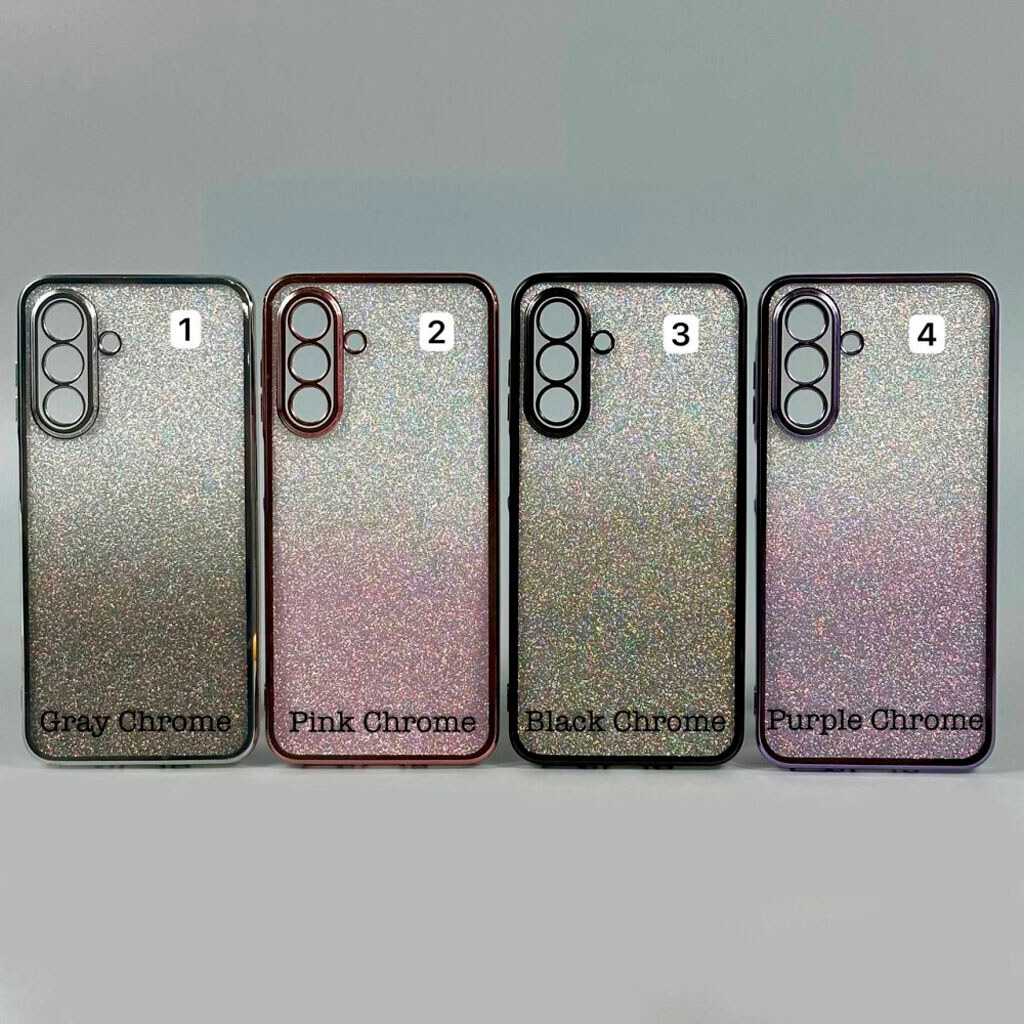 Чохол (накладка) Xiaomi Redmi 13 / Redmi Note 13R, Ombre Glitter Chrome, Black Chrome, Чорний - № 8 Чохол (накладка) Xiaomi Redmi 13 / Redmi Note 13R, Ombre Glitter Chrome, Black Chrome, Чорний - № 8