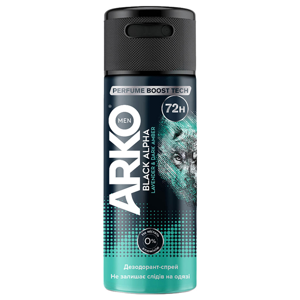 Дезодорант мужской ARKO MEN Black Alpha, спрей 150 мл - № 1 Дезодорант мужской ARKO MEN Black Alpha, спрей 150 мл - № 1