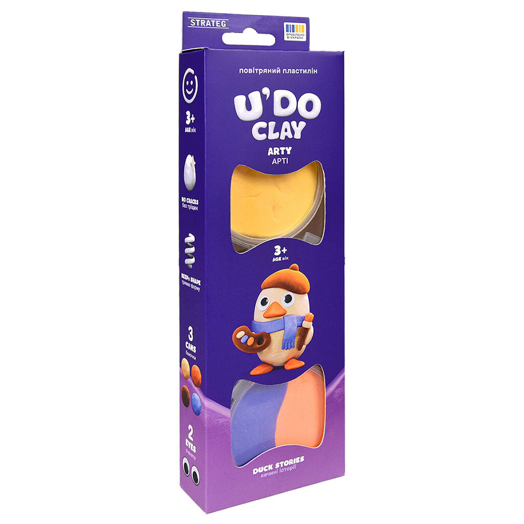 Набір пластиліну для ліплення повітряний "U'do clay" - № 7 Набір пластиліну для ліплення повітряний "U'do clay" - № 7