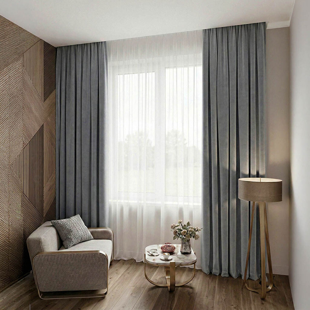 Штора для вікон текстильна Home Line, мікс, 140х260 см - № 5 Штора для вікон текстильна Home Line, мікс, 140х260 см - № 5
