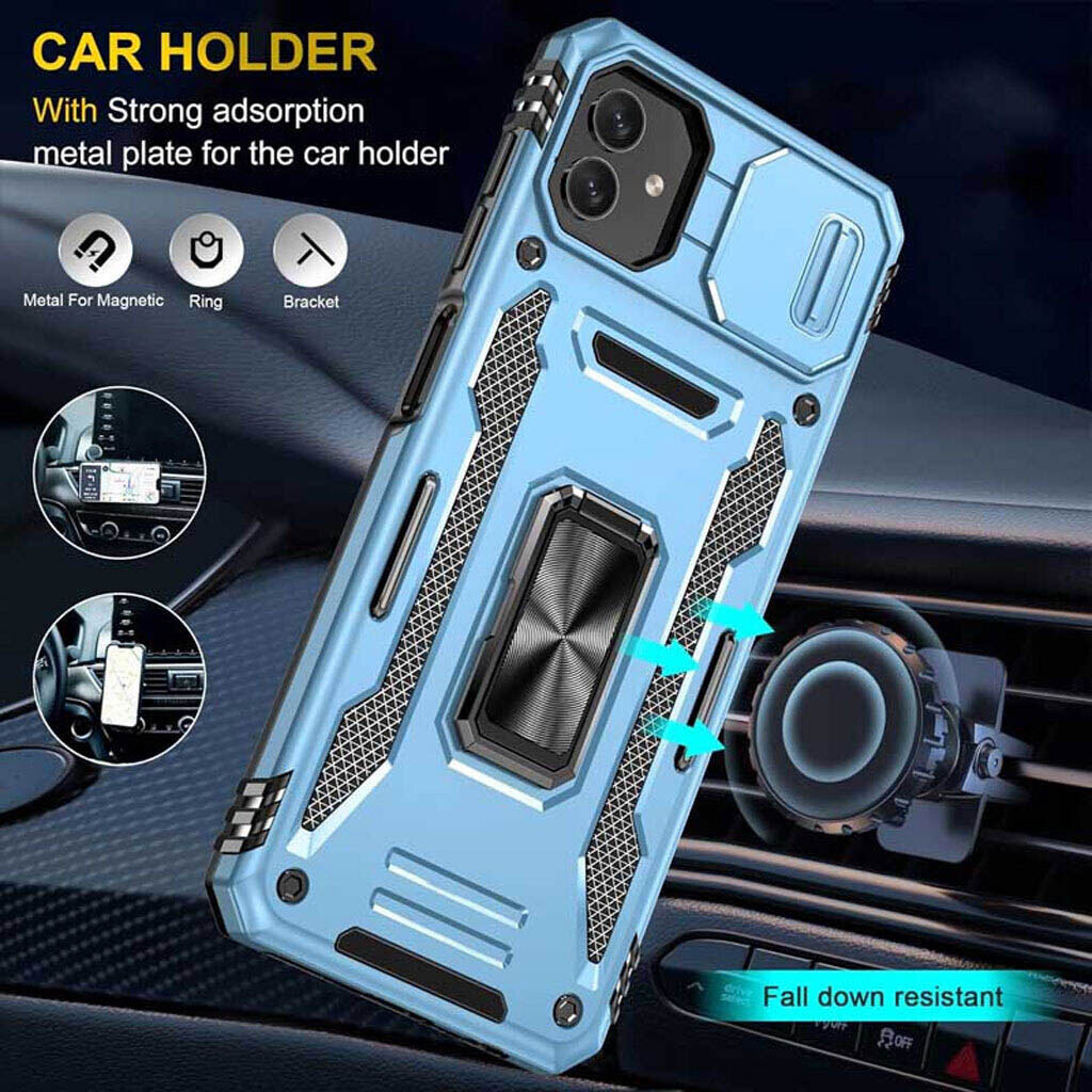 Чохол (накладка) Samsung A276 Galaxy A27, Epik Camshield Army Ring, Light Blue, Блакитний - № 3 Чохол (накладка) Samsung A276 Galaxy A27, Epik Camshield Army Ring, Light Blue, Блакитний - № 3