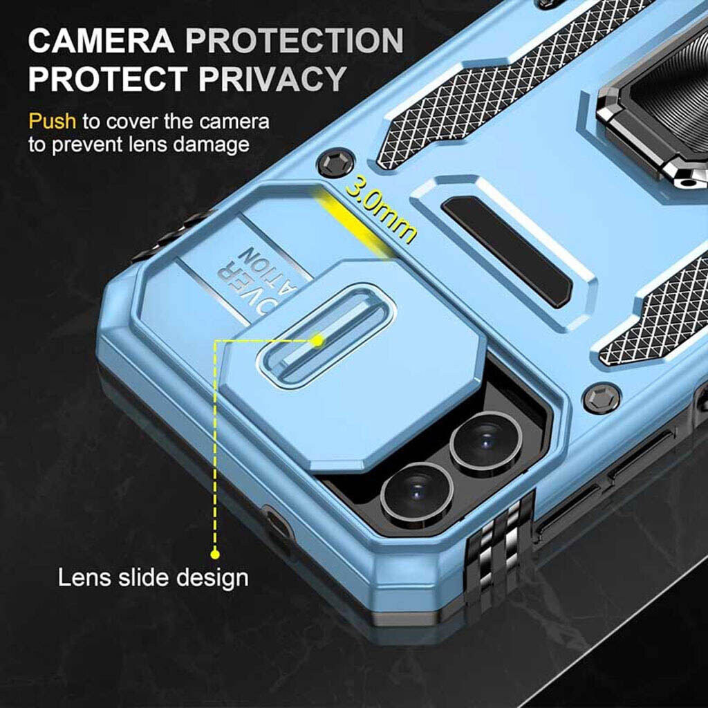 Чохол (накладка) Samsung A276 Galaxy A27, Epik Camshield Army Ring, Light Blue, Блакитний - № 4 Чохол (накладка) Samsung A276 Galaxy A27, Epik Camshield Army Ring, Light Blue, Блакитний - № 4