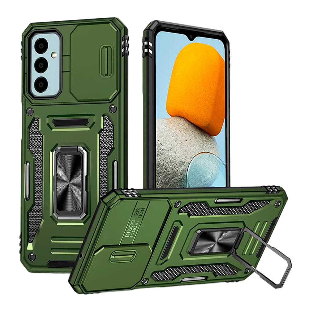 Чехол (накладка) Samsung A276 Galaxy A27, Epik Camshield Army Ring, Army Green, Оливковый - № 1 Чехол (накладка) Samsung A276 Galaxy A27, Epik Camshield Army Ring, Army Green, Оливковый - № 1