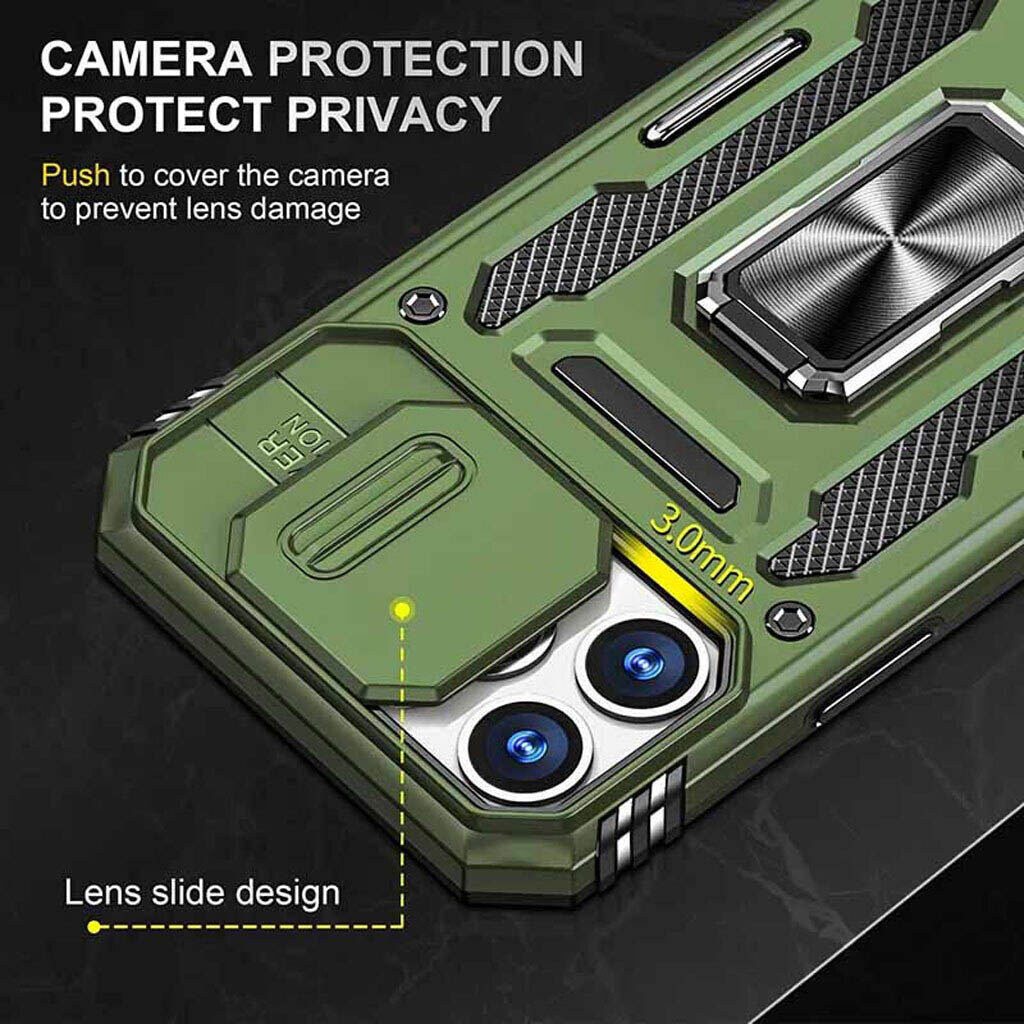 Чехол (накладка) Samsung A276 Galaxy A27, Epik Camshield Army Ring, Army Green, Оливковый - № 6 Чехол (накладка) Samsung A276 Galaxy A27, Epik Camshield Army Ring, Army Green, Оливковый - № 6