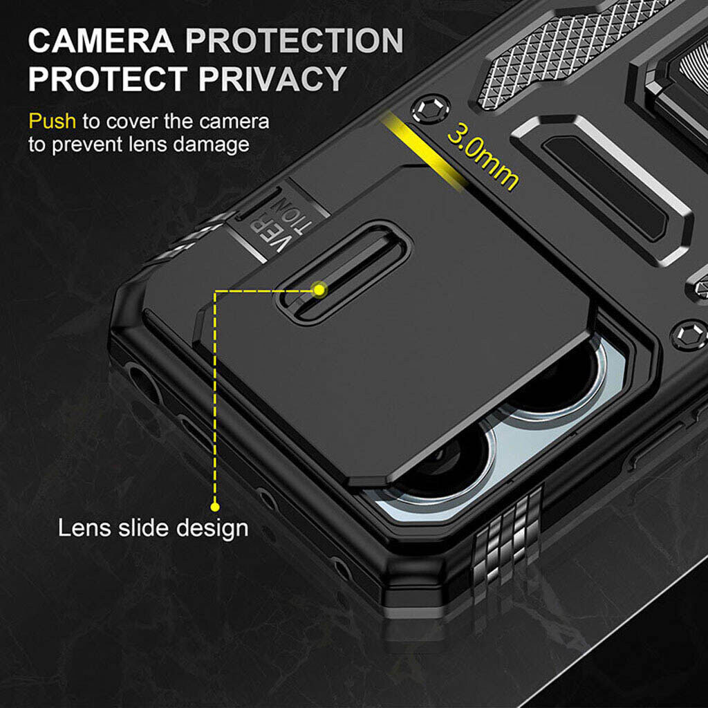 Чохол (накладка) Samsung A276 Galaxy A27, Epik Camshield Army Ring, Чорний - № 2 Чохол (накладка) Samsung A276 Galaxy A27, Epik Camshield Army Ring, Чорний - № 2