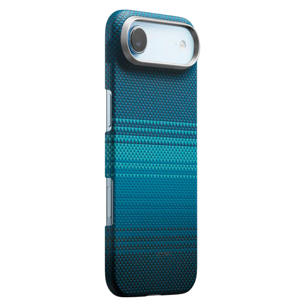 Чехол (накладка) Apple iPhone 17 Air, Carbon Style, MagSafe, Синий - № 2 Чехол (накладка) Apple iPhone 17 Air, Carbon Style, MagSafe, Синий - № 2