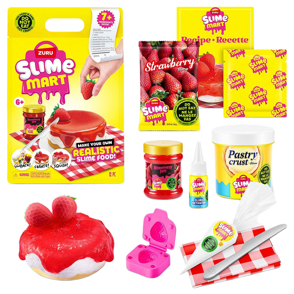 Игровой набор со слаймами серии "Shopping Bag: КЛУБНИЧНЫЙ ЧИЗКЕЙК", Slime Mart - № 2 Игровой набор со слаймами серии "Shopping Bag: КЛУБНИЧНЫЙ ЧИЗКЕЙК", Slime Mart - № 2