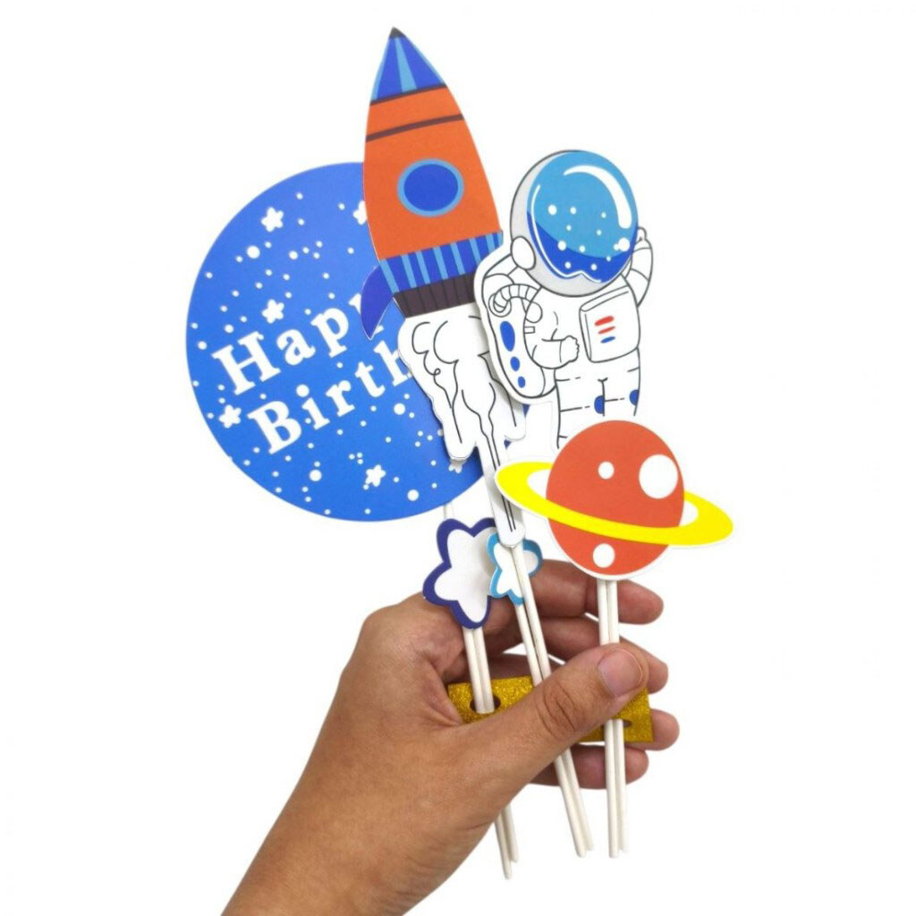 Топер на торт дитячий "Happy Birthday: КОСМОС", Mic - № 3 Топер на торт дитячий "Happy Birthday: КОСМОС", Mic - № 3