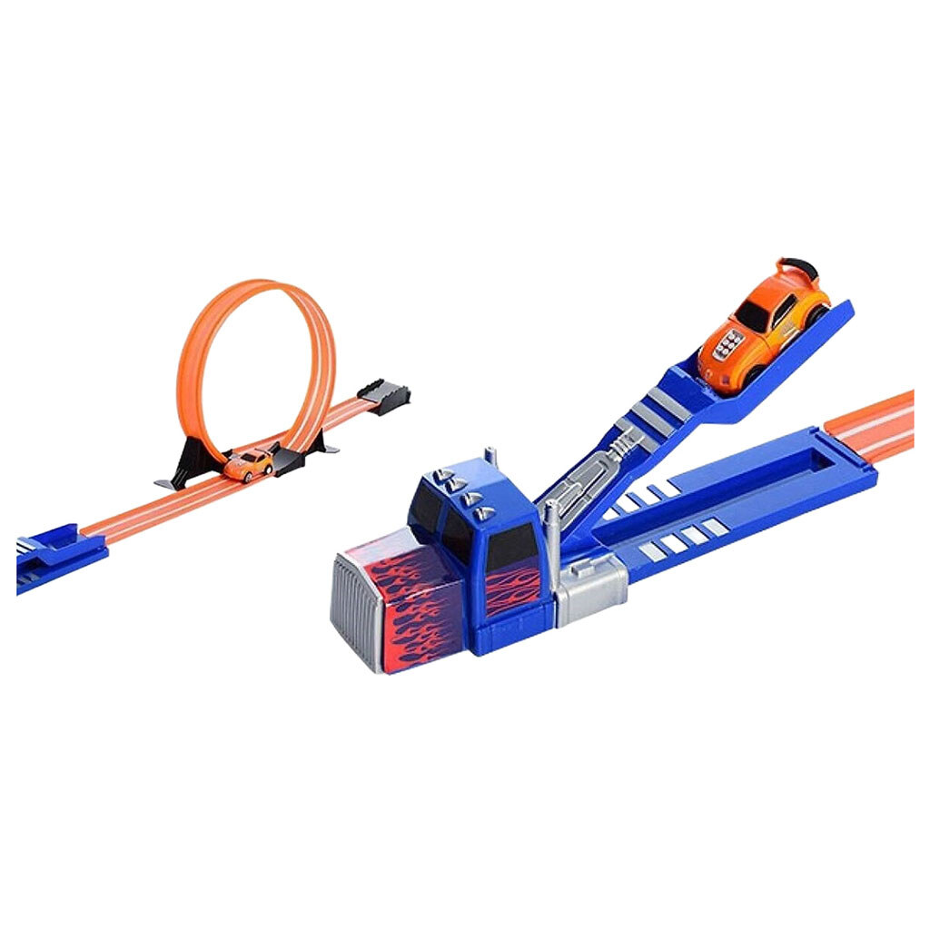 Трек c запуском "Hot Wheels", 7 деталей - № 1 Трек c запуском "Hot Wheels", 7 деталей - № 1