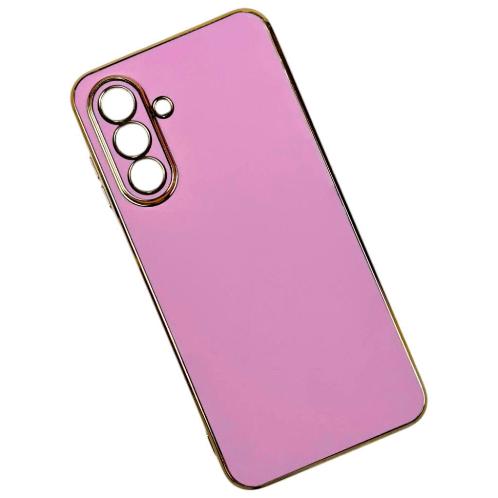 Чехол (накладка) Samsung Galaxy S26 / Galaxy S26 Pro, Golden Line Separate Camera, Фиолетовый - № 1 Чехол (накладка) Samsung Galaxy S26 / Galaxy S26 Pro, Golden Line Separate Camera, Фиолетовый - № 1