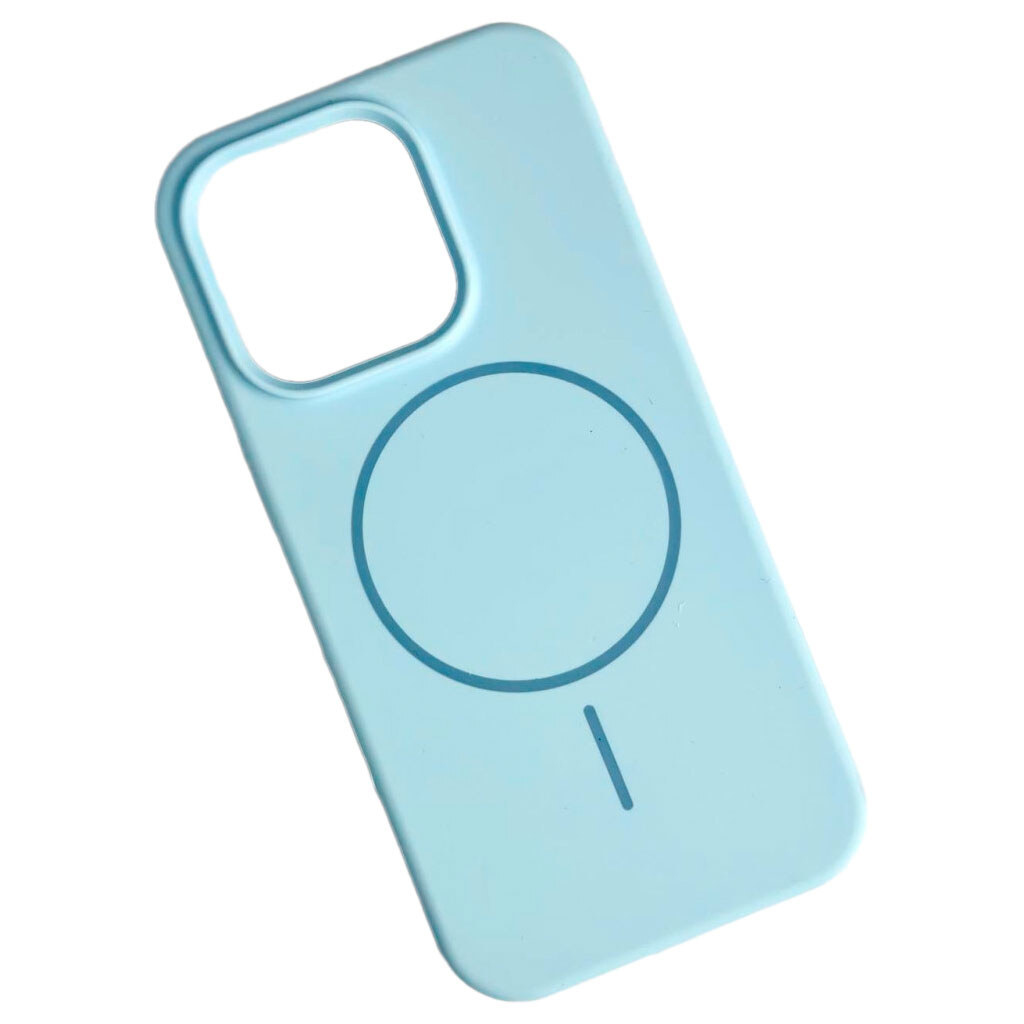 Чохол (накладка) Apple iPhone 13, Air Beats, Light Cyan, MagSafe, Блакитний - № 1 Чохол (накладка) Apple iPhone 13, Air Beats, Light Cyan, MagSafe, Блакитний - № 1