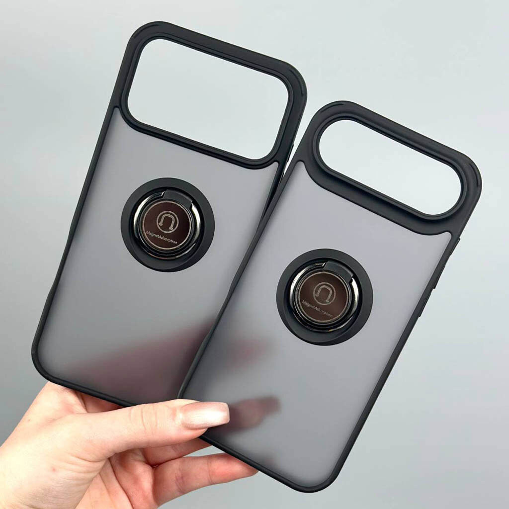 Чохол (накладка) Apple iPhone 11, TOTU Ring Series Matte Magnet, Чорний - № 4 Чохол (накладка) Apple iPhone 11, TOTU Ring Series Matte Magnet, Чорний - № 4