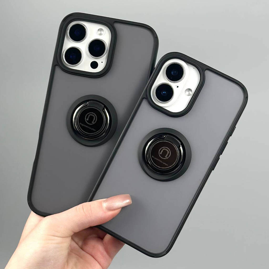 Чехол (накладка) Samsung A576 Galaxy А57 / Galaxy A57 5G, TOTU Ring Series Matte Magnet, Черный - № 3 Чехол (накладка) Samsung A576 Galaxy А57 / Galaxy A57 5G, TOTU Ring Series Matte Magnet, Черный - № 3