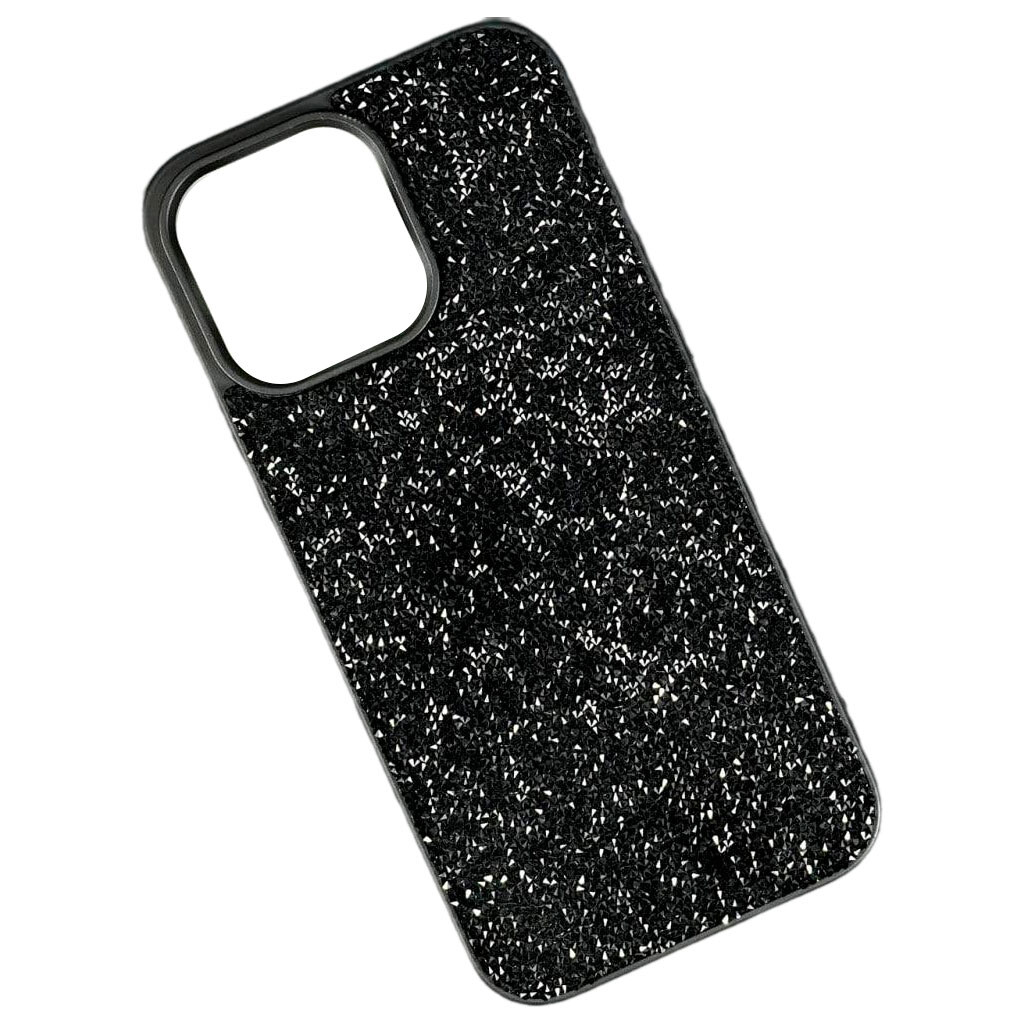Чехол (накладка) Apple iPhone 13 Pro, Swarovski Diamonds, Черный - № 1 Чехол (накладка) Apple iPhone 13 Pro, Swarovski Diamonds, Черный - № 1