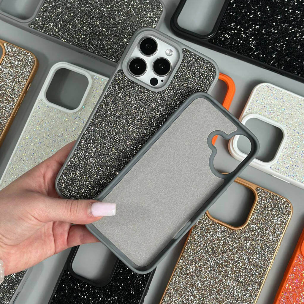 Чохол (накладка) Apple iPhone 14 Pro, Swarovski Diamonds, Чорний - № 6 Чохол (накладка) Apple iPhone 14 Pro, Swarovski Diamonds, Чорний - № 6