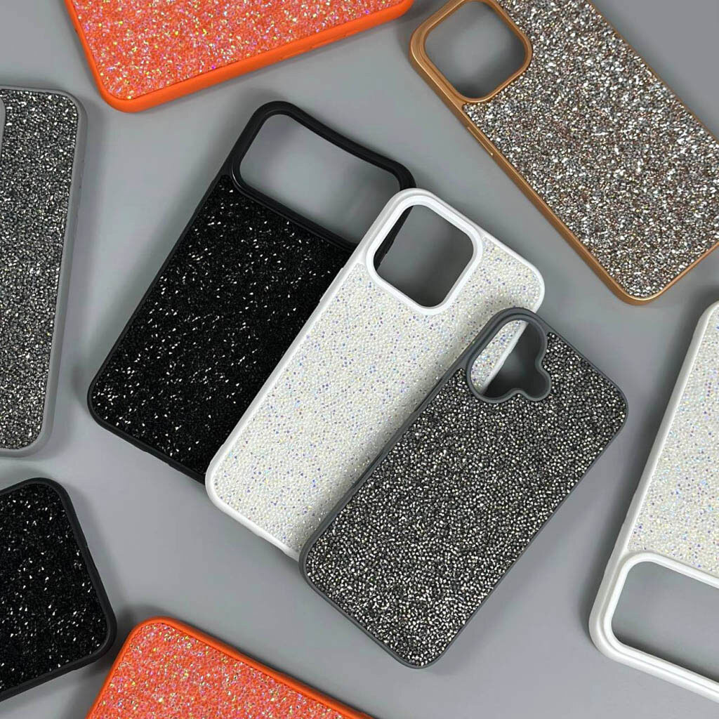Чохол (накладка) Apple iPhone 15 Pro Max, Swarovski Diamonds, Чорний - № 7 Чохол (накладка) Apple iPhone 15 Pro Max, Swarovski Diamonds, Чорний - № 7