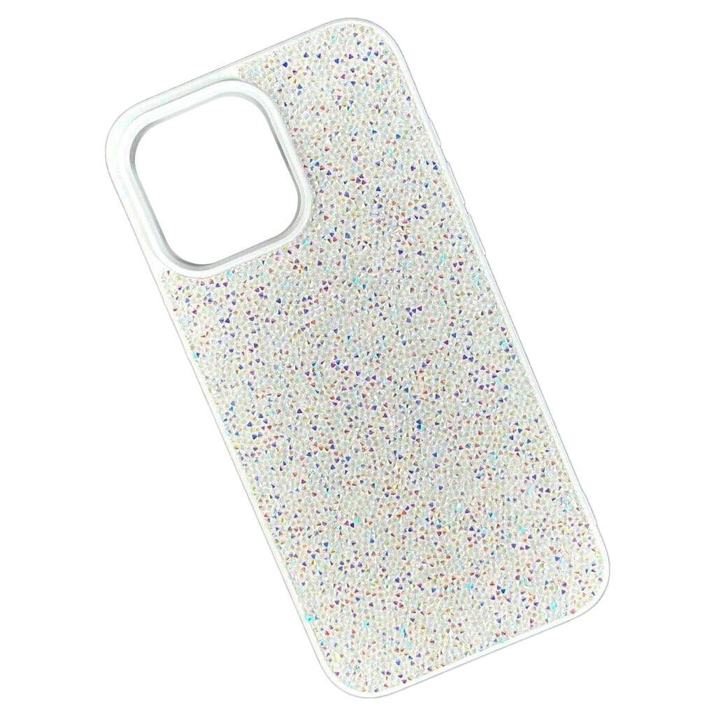 Чехол (накладка) Apple iPhone 17 Pro, Swarovski Diamonds, Белый - № 1 Чехол (накладка) Apple iPhone 17 Pro, Swarovski Diamonds, Белый - № 1