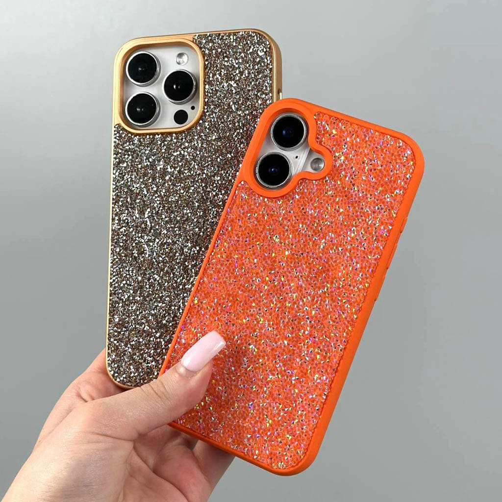 Чохол (накладка) Apple iPhone 17 Pro, Swarovski Diamonds, Помаранчевий - № 3 Чохол (накладка) Apple iPhone 17 Pro, Swarovski Diamonds, Помаранчевий - № 3