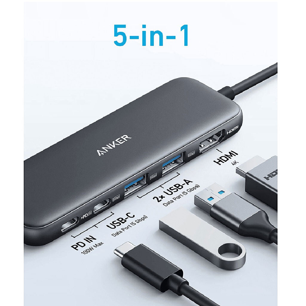 USB-хаб Anker 332, Черный - № 2 USB-хаб Anker 332, Черный - № 2