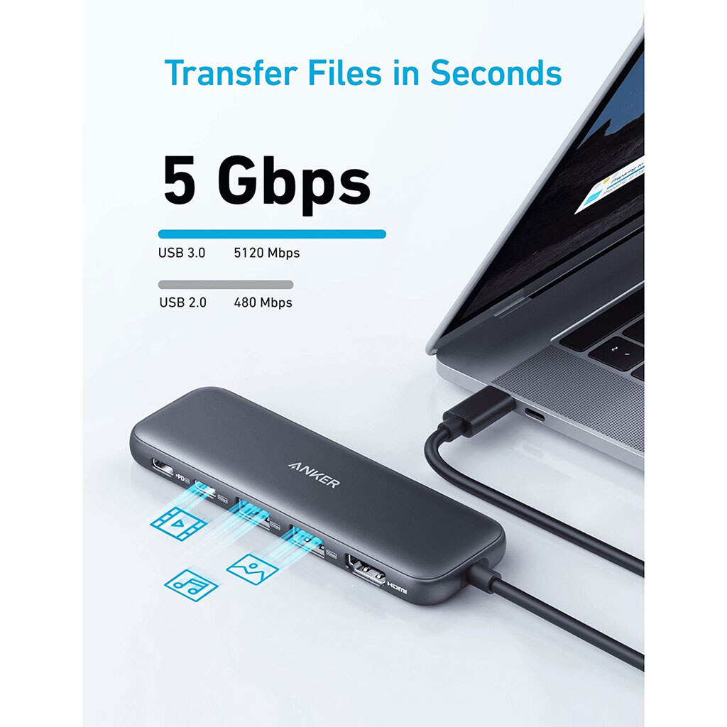 USB-хаб Anker 332, Черный - № 4 USB-хаб Anker 332, Черный - № 4