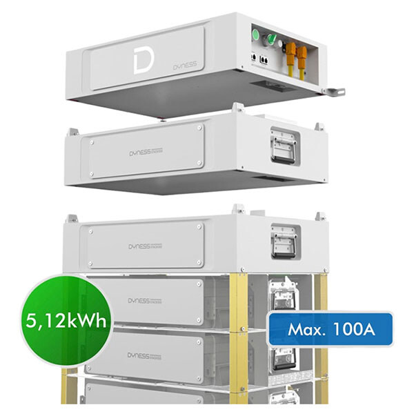 Модульна акумуляторна батарея з підігрівом Dyness Stack100 S51100, Білий - № 3 Модульна акумуляторна батарея з підігрівом Dyness Stack100 S51100, Білий - № 3