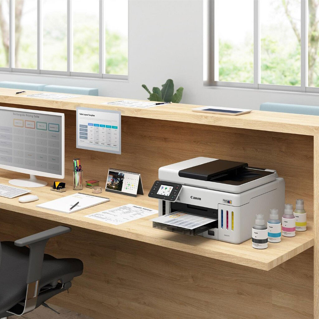 МФУ А4 Canon Maxify GX6140, Білий - № 14 МФУ А4 Canon Maxify GX6140, Білий - № 14