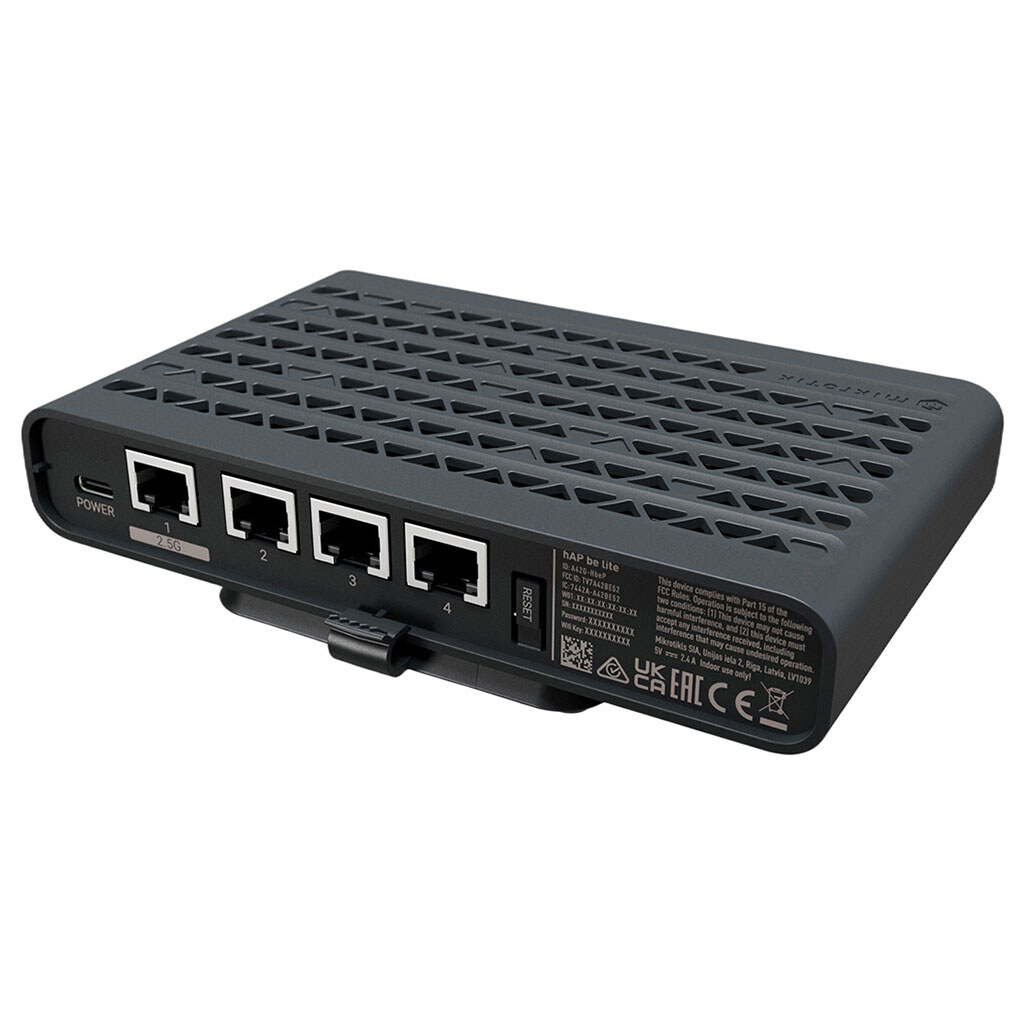 Беспроводной маршрутизатор MikroTik hAP be lite, Черный - № 3 Беспроводной маршрутизатор MikroTik hAP be lite, Черный - № 3