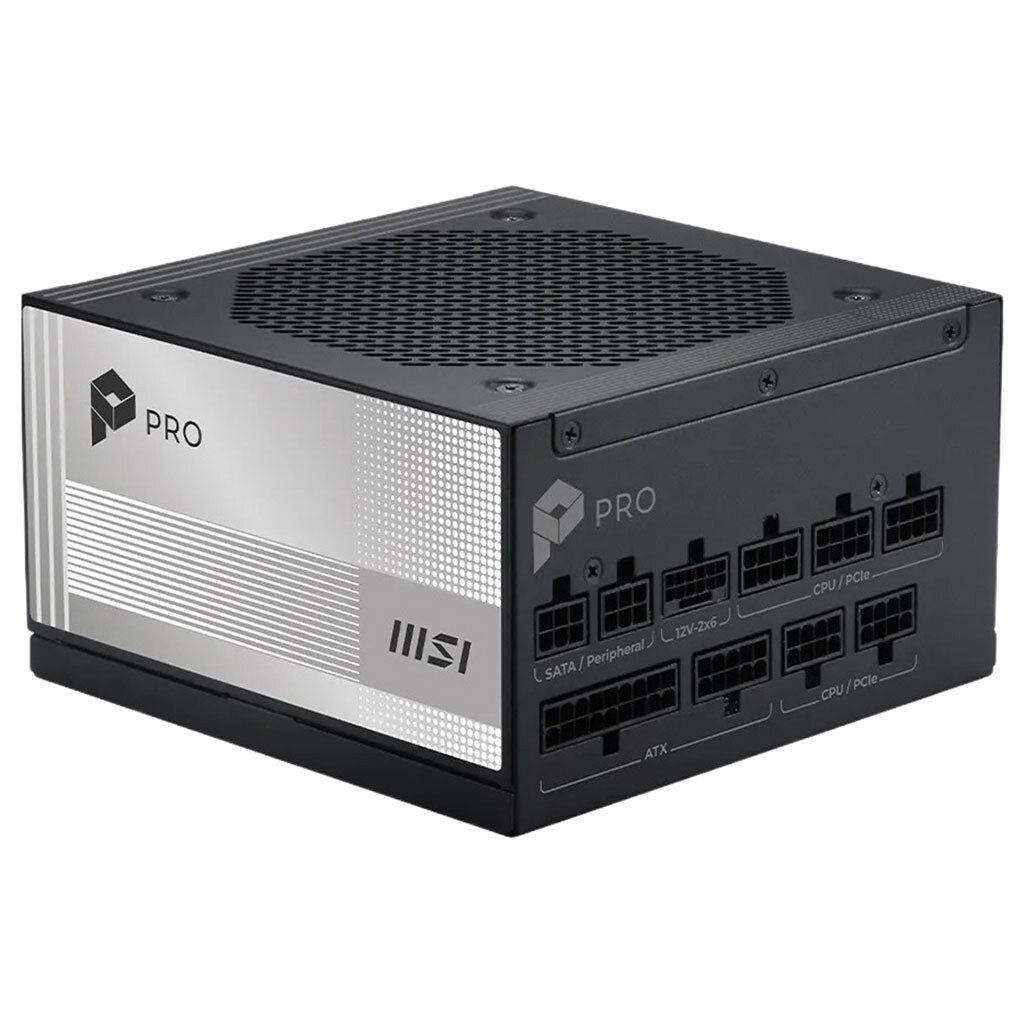 Блок живлення для корпусів MSI PRO A1000PL PCIE5, Чорний - № 1 Блок живлення для корпусів MSI PRO A1000PL PCIE5, Чорний - № 1