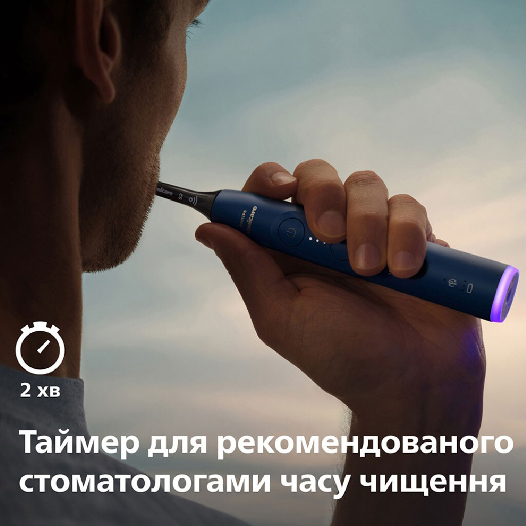 Зубная электрощетка Philips Sonicare Series 6100 HX7403/08, Синий - № 8 Зубная электрощетка Philips Sonicare Series 6100 HX7403/08, Синий - № 8