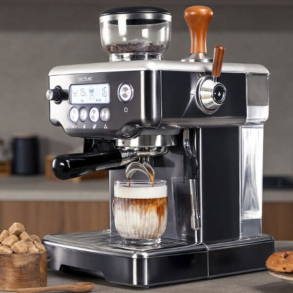 Кофеварка Cecotec Power Espresso 20 Barista Barista Steel & Grind, Черный - № 4 Кофеварка Cecotec Power Espresso 20 Barista Barista Steel & Grind, Черный - № 4