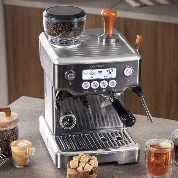 Кофеварка Cecotec Power Espresso 20 Barista Barista Steel & Grind, Черный - № 7 Кофеварка Cecotec Power Espresso 20 Barista Barista Steel & Grind, Черный - № 7