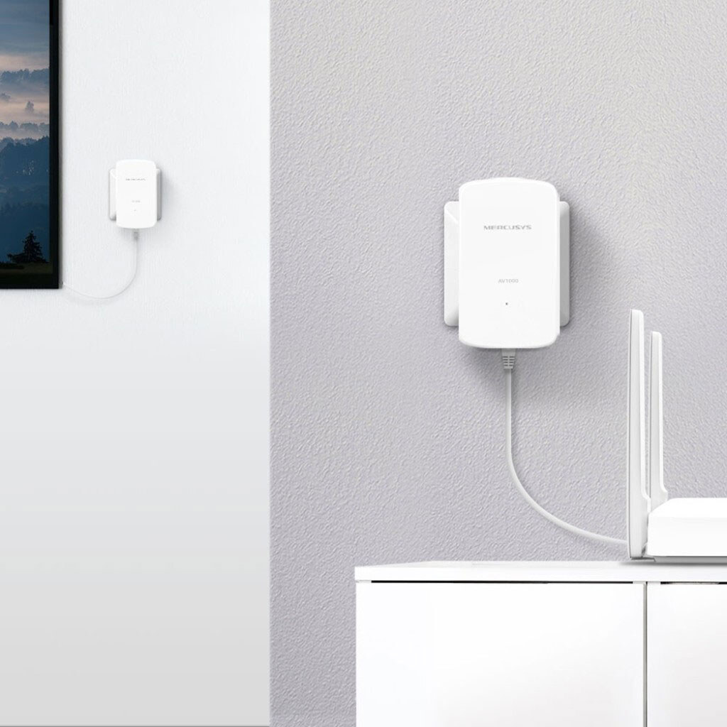 Комплект адаптерів Powerline Mercusys MP500 Kit, Білий - № 3 Комплект адаптерів Powerline Mercusys MP500 Kit, Білий - № 3