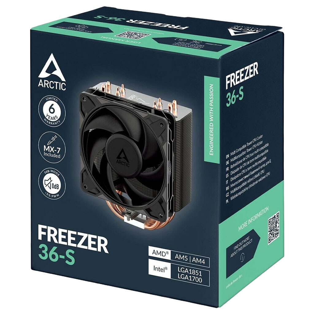 Кулер процесорний Arctic Freezer 36S, Чорний - № 7 Кулер процесорний Arctic Freezer 36S, Чорний - № 7