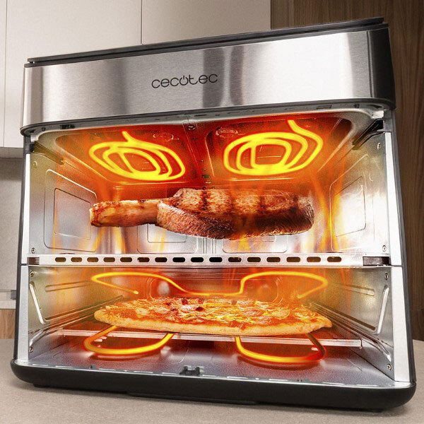 Мультипечь Cecotec Cecofry FoodCourt 18000 4Pizza+, Серый - № 5 Мультипечь Cecotec Cecofry FoodCourt 18000 4Pizza+, Серый - № 5